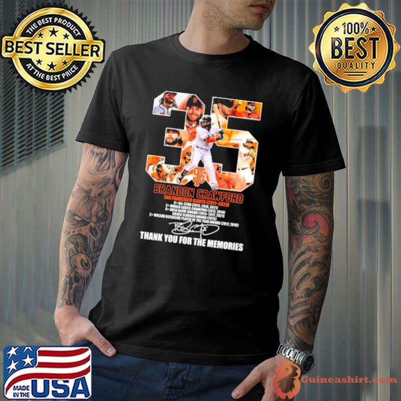 Thank You Legend Brandon Crawford Sf Giants Shirt Unisex