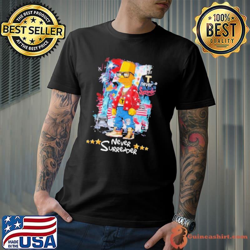 The Simpsons Family Never Surrender shirt