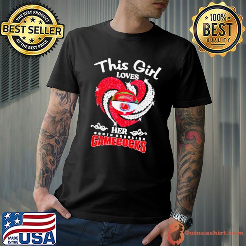 This girl loves her South Carolina Gamecocks diamond heart s Unisex