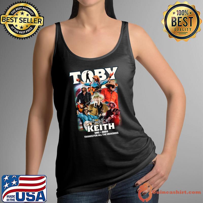 Toby Dont Let The Old Man In Keith 1991 2024 Thanks For The Memories Signature T-Shirt