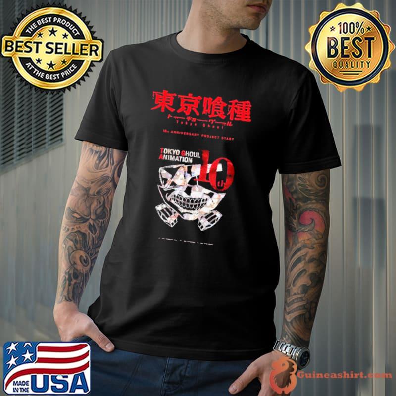 Tokyo Ghoul Animation 10th Anniversary Project Starts Shirt Unisex