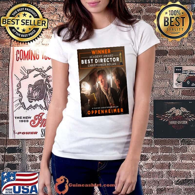 Top christopher Nolan Wins For Best Directing Oppenheimer Oscar 2024 shirt