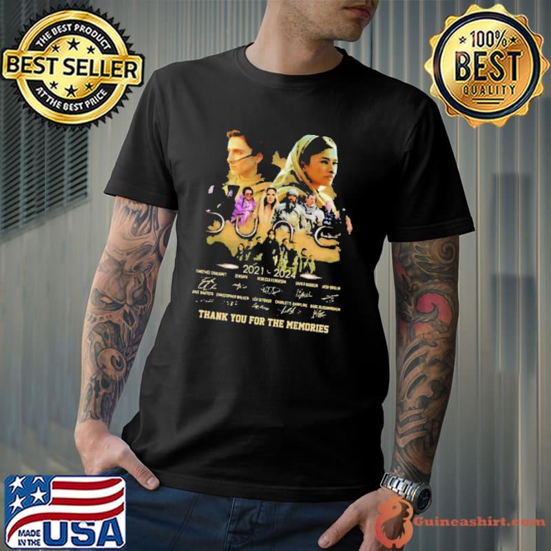 Top dune Thank You For The Memories Movies From 2021 To 2024 Shirt Unisex