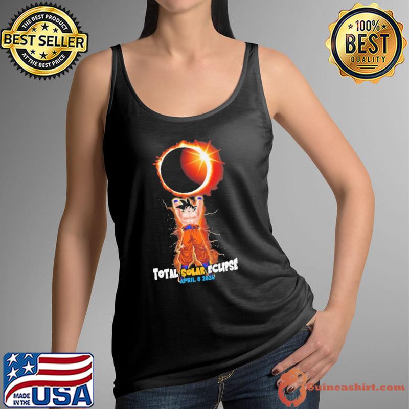 Total solar elipse apri 2024 dragon ball goku shirt