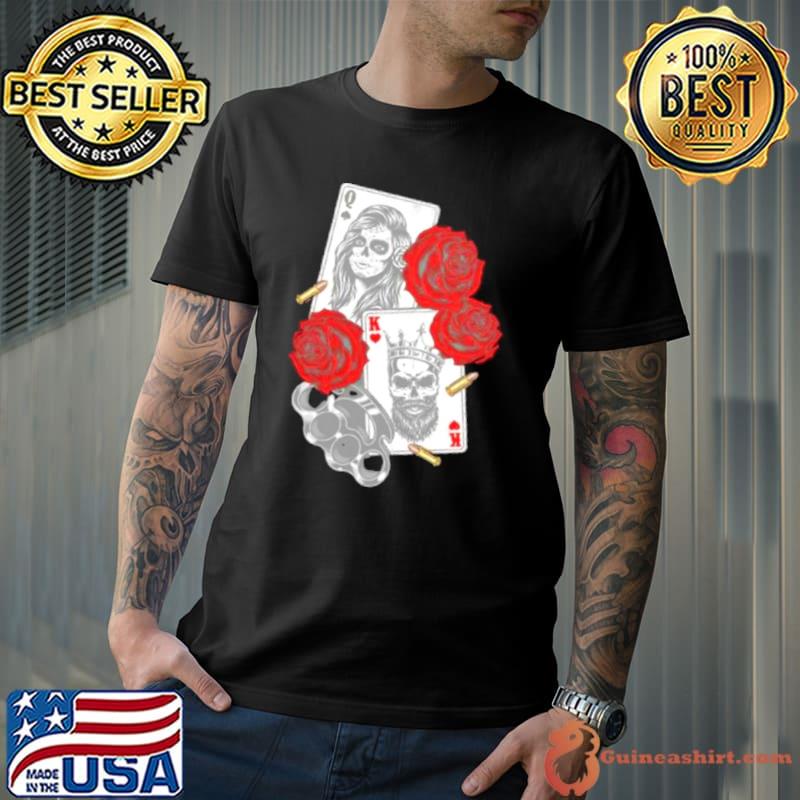 Unique gangsta concept playing card shirt