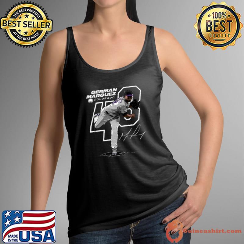 Venezuelan professional baseball pitcher for the Colorado Rockies german marquez offset T-Shirt