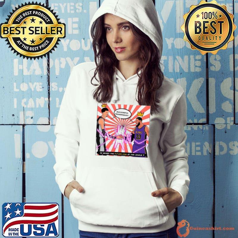 Victor Wembanyama and Lebron James King Successful Transmission s Hoodie