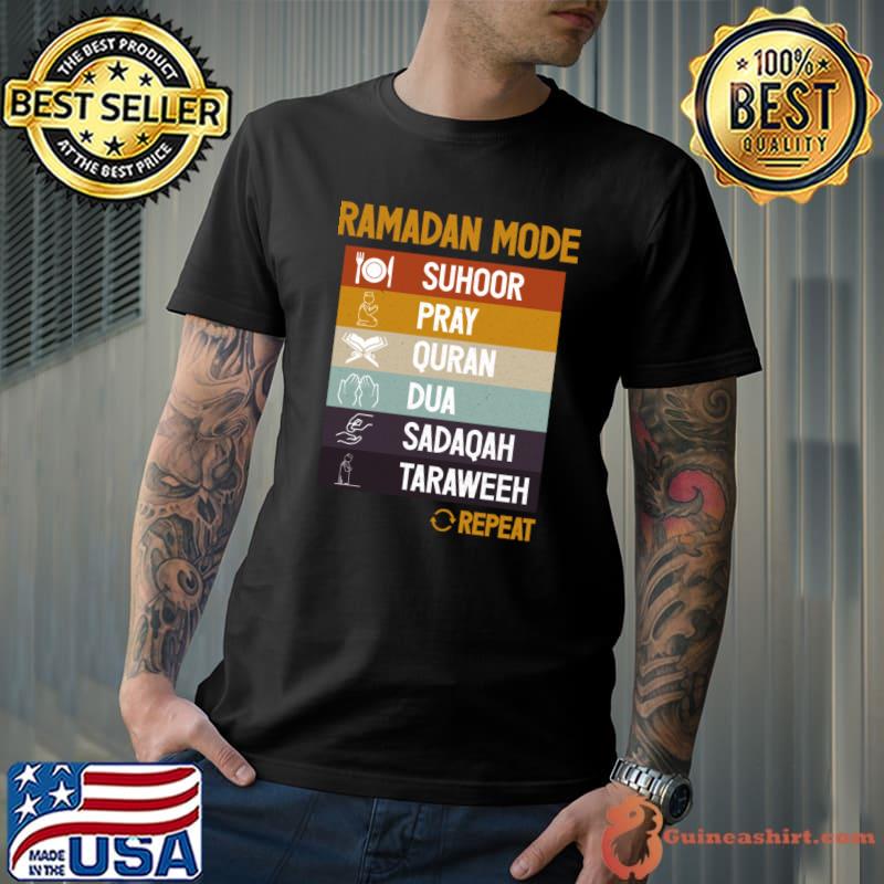 Vintage Ramadan Mode Sadaqah on Fasting Month T-Shirt Unisex