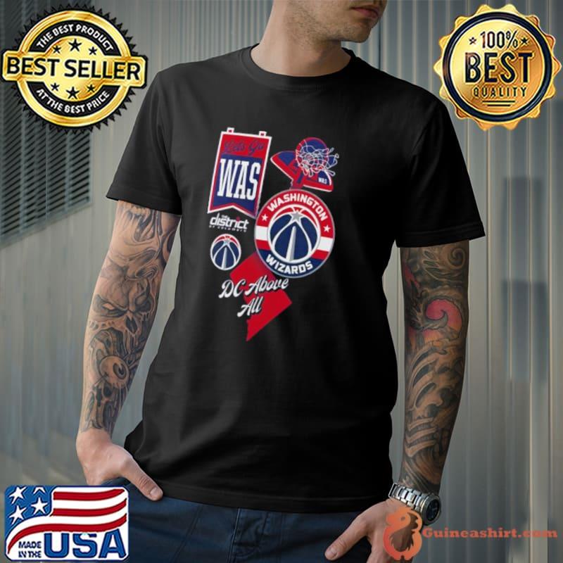 Washington Wizards Split Zone DC Above All Shirt