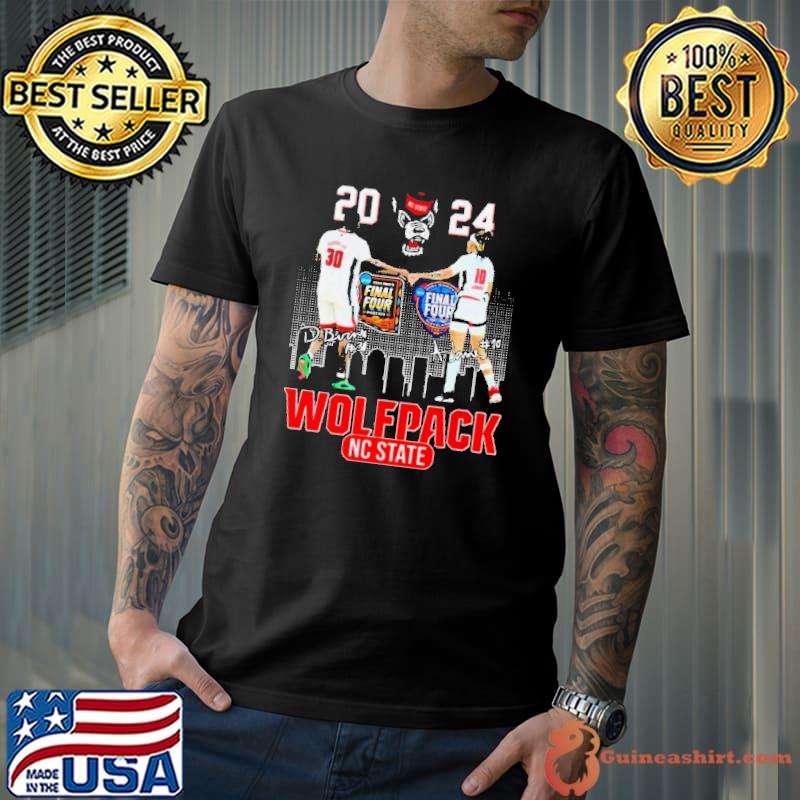 2024 Final Four Dj Burns Jr And Aziaha James Nc State Wolfpack Signatures Shirt