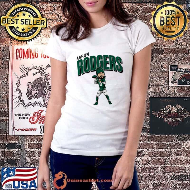 Aaron Rodgers American football quarterback New York Caricature T-Shirt