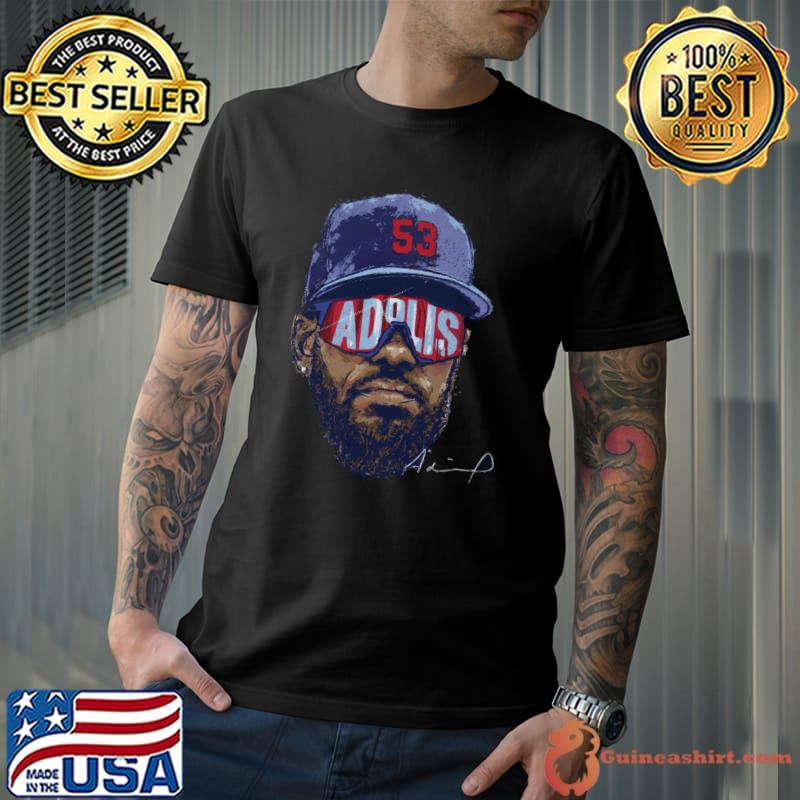 Adolis Garcia Cuban professional baseball outfielder signature Texas Sunglasses T-Shirt