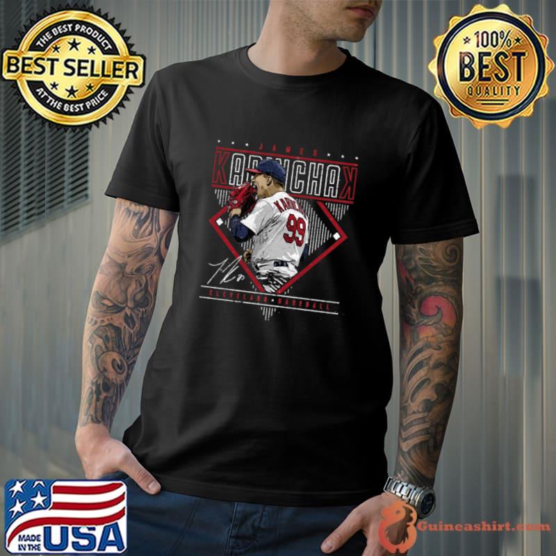 American professional baseball pitcher Cleveland Guardians james karinchak diamond name T-Shirt