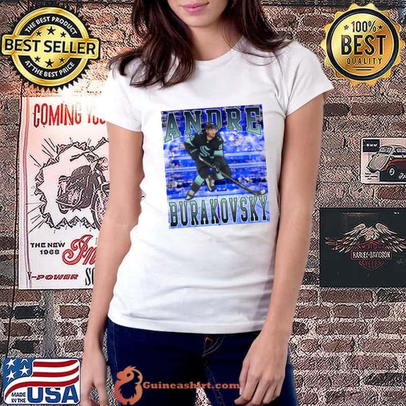 Andre Burakovsky Swedish professional ice hockey forward for the Seattle Kraken T-Shirt