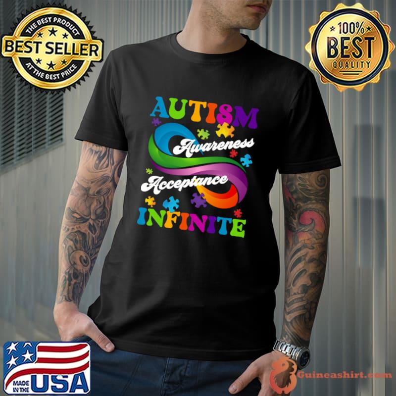 Autism awareness acceptance infinite T-Shirt