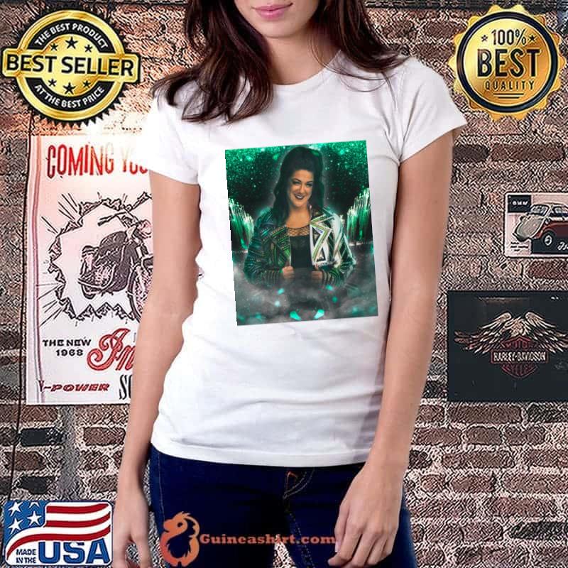 Bayley Green Mania SmackDown Superstar WWE Women's Champion T-Shirt