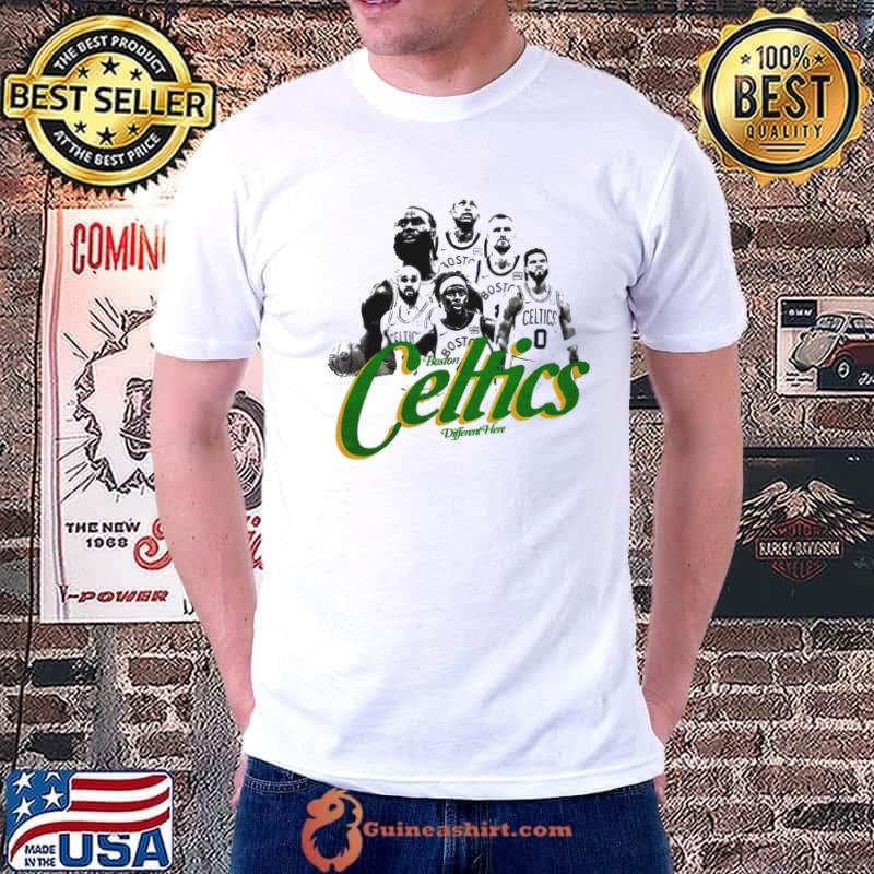 Boston Celtics different here players shirt