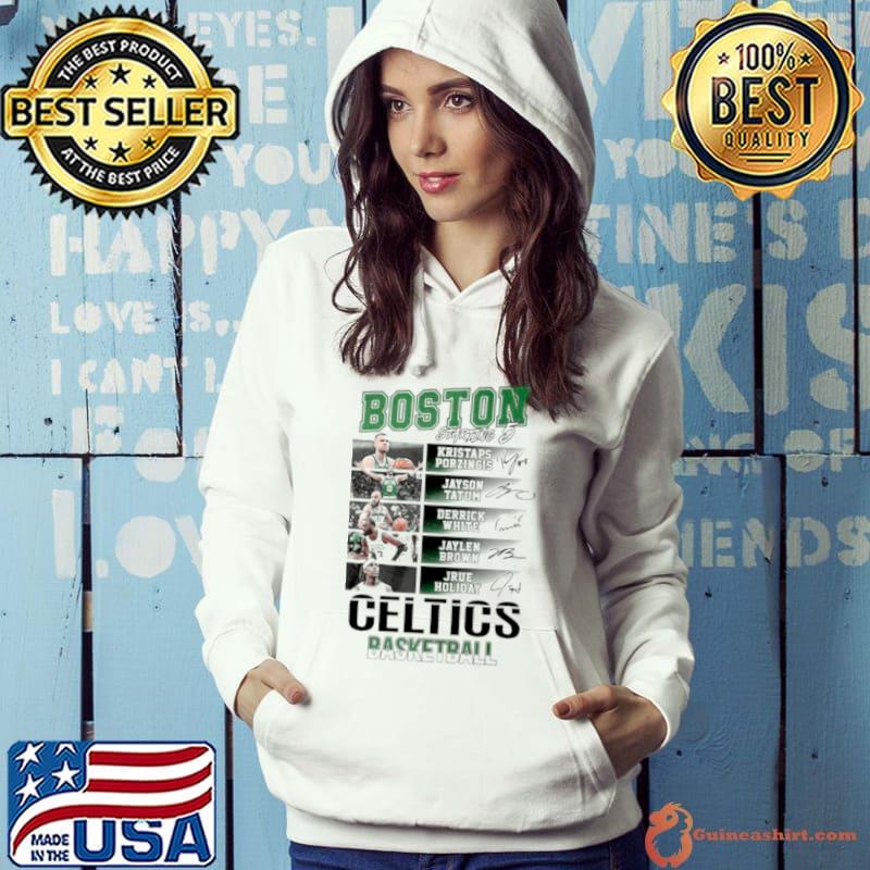 Boston Celtics Starting 5 Basketball Signatures s Hoodie