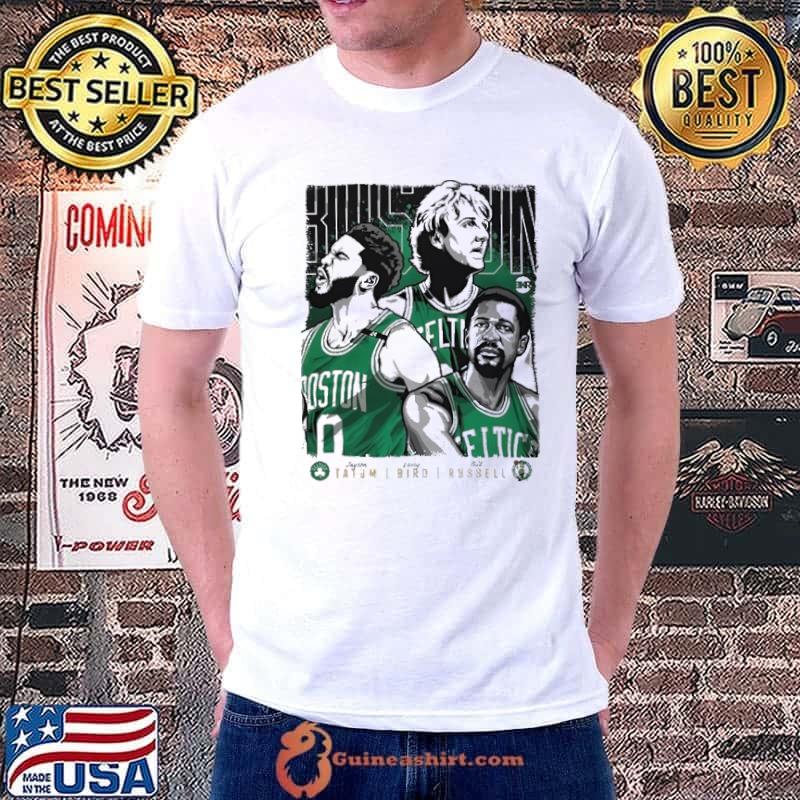 Celtics TaTum Bird Russel Boston Shirt