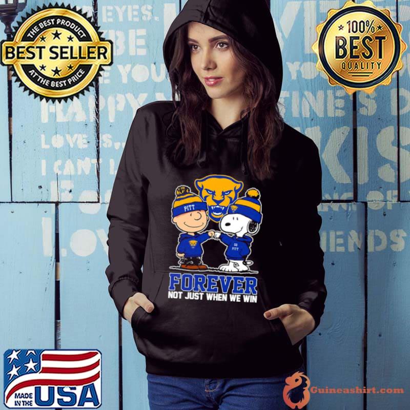 Charlie Brown And Snoopy Pittsburgh Panthers Forever Not Just When We Win Shirt Hoodie