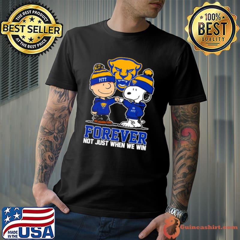 Charlie Brown And Snoopy Pittsburgh Panthers Forever Not Just When We Win Shirt