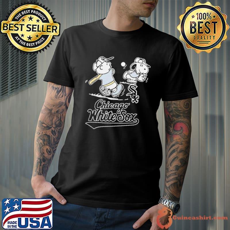 Chicago White Sox Charlie Brown Snoopy Playing Baseball 2024 shirt