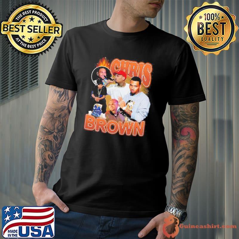 Chris Brown Homage 90s Graphic Shirt