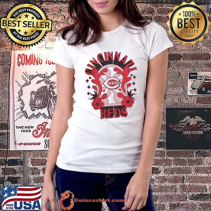 Cincinnati Reds New Era White Ringer Shirt