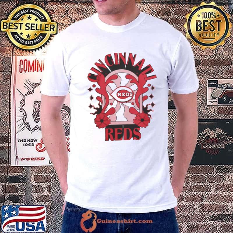 Cincinnati Reds New Era White Ringer Shirt Unisex