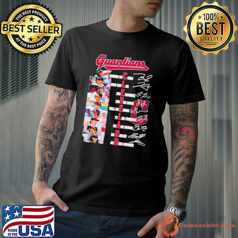 Cleveland Guardians Team Players 2024 Signatures shirt