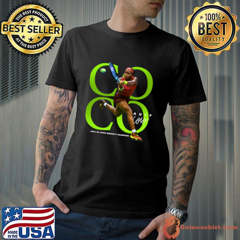 Coco Gauff American professional tennis player open women's champion signature T-Shirt