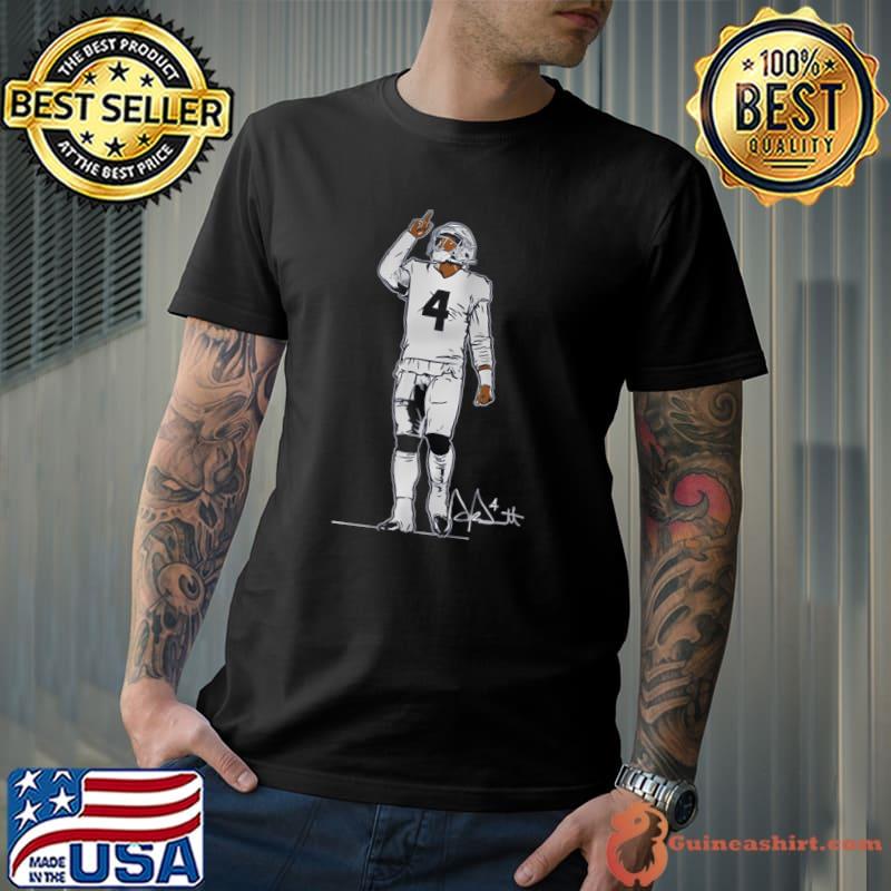 Dak Prescott American football quarterback signature Superstar Pose T-Shirt Unisex