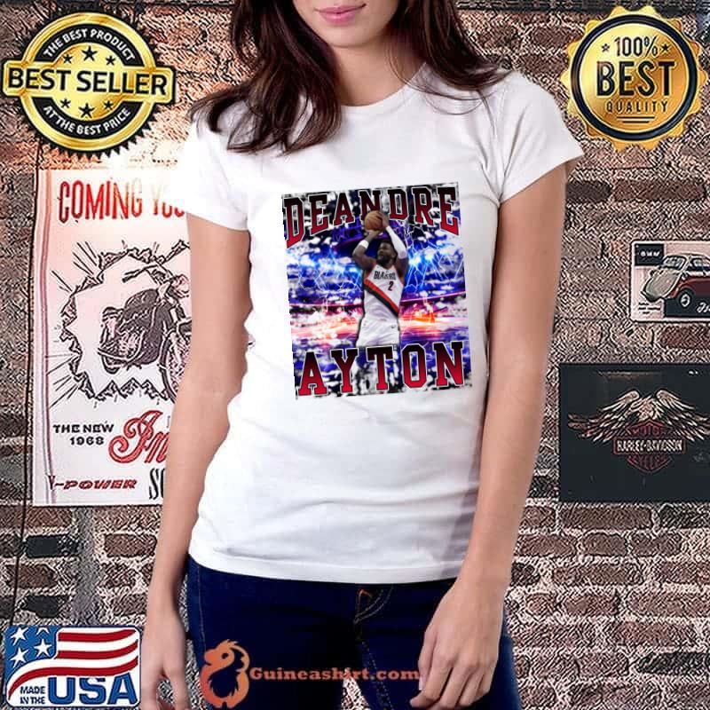 Deandre Ayton Bahamian professional basketball player for Portland Trail Blazers T-Shirt Ladiestee
