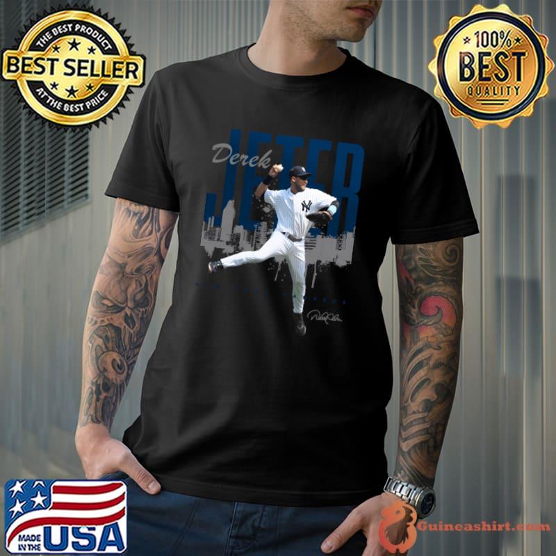 Derek Jeter Jump Throw American former professional baseball shortstop T-Shirt Unisex