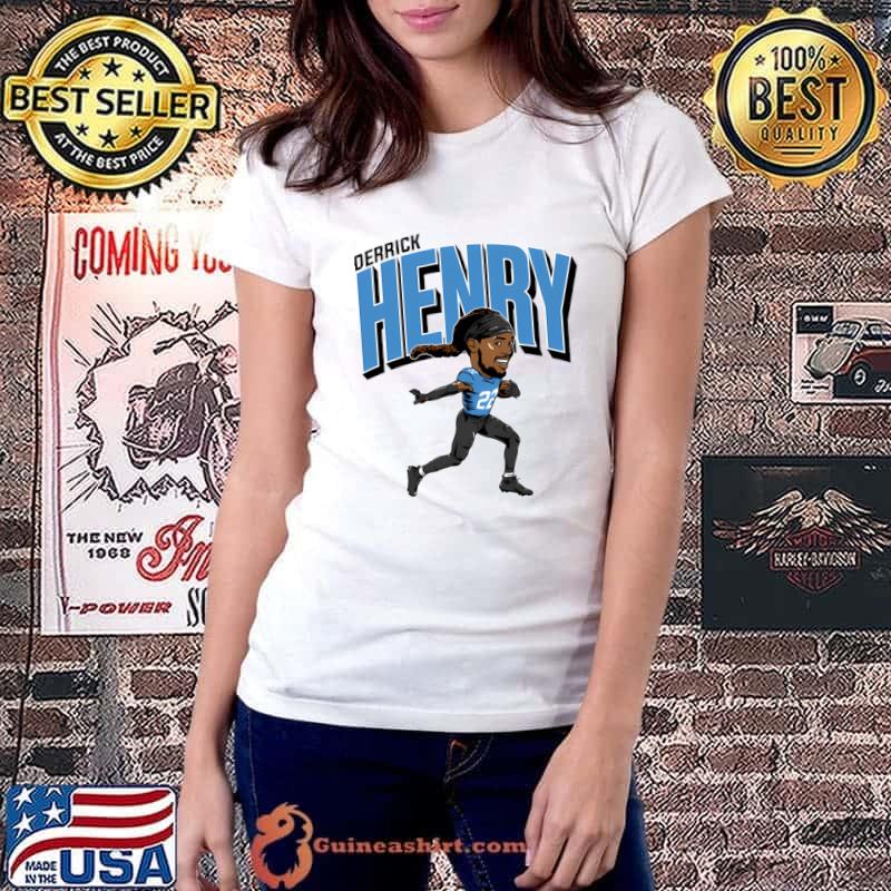 Derrick Henry Caricature American football running back T-Shirt Ladiestee