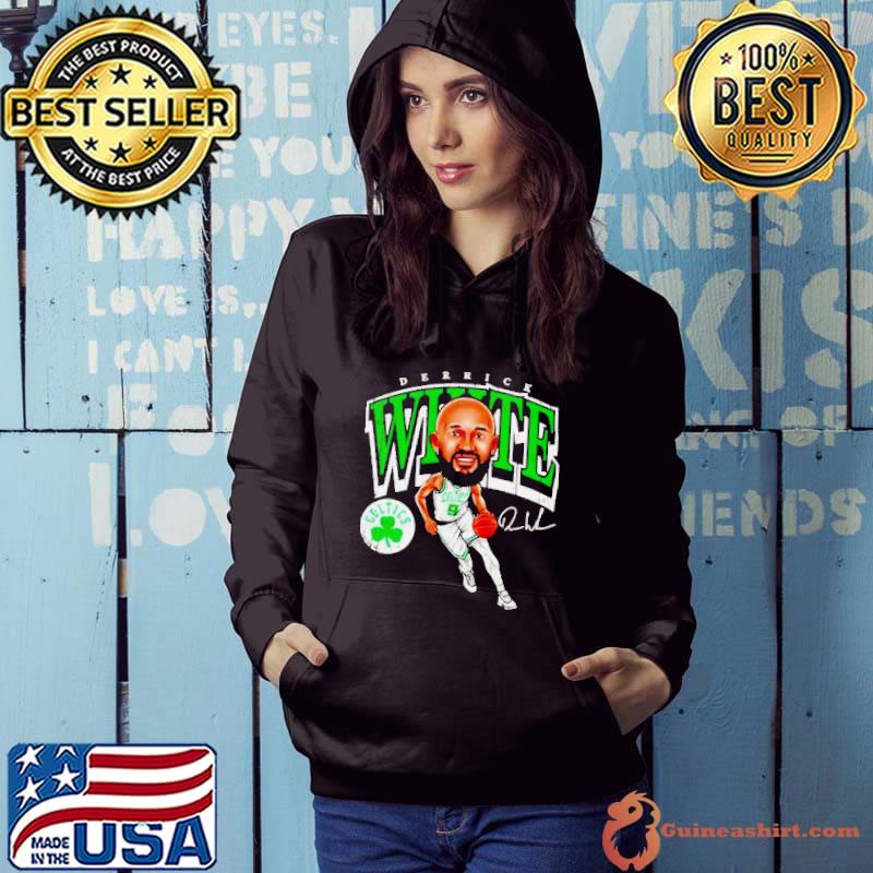 Derrick White Boston Celtics signature cartoon s Hoodie