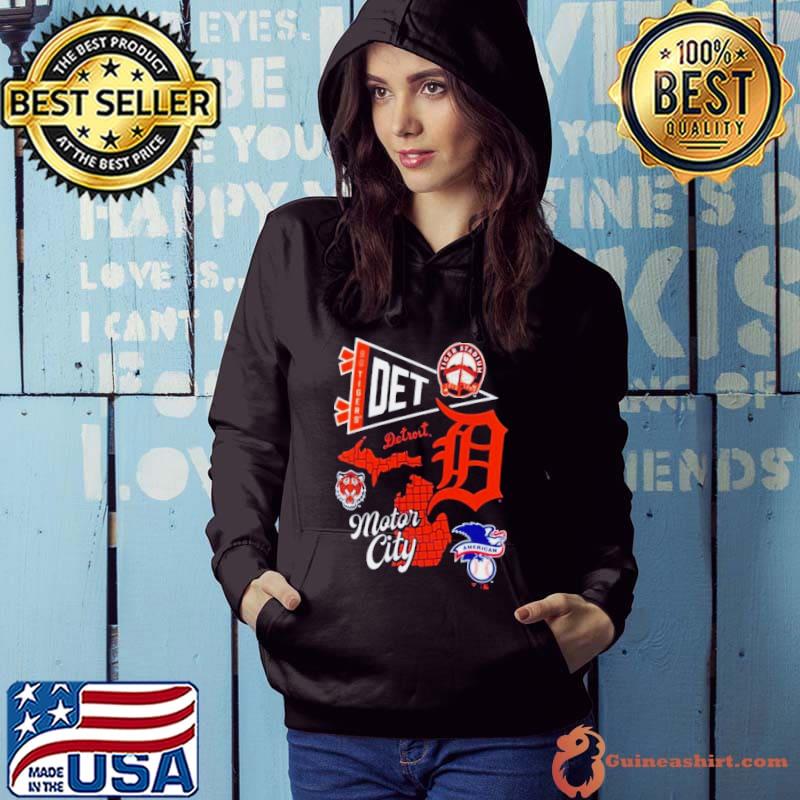 Detroit Tigers Split Zone Motor City 2024 Shirt Hoodie