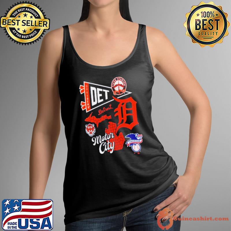 Detroit Tigers Split Zone Motor City 2024 Shirt Tank Top