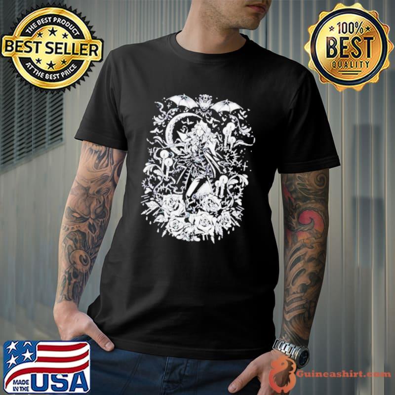 Dhampir Prince black and white shirt