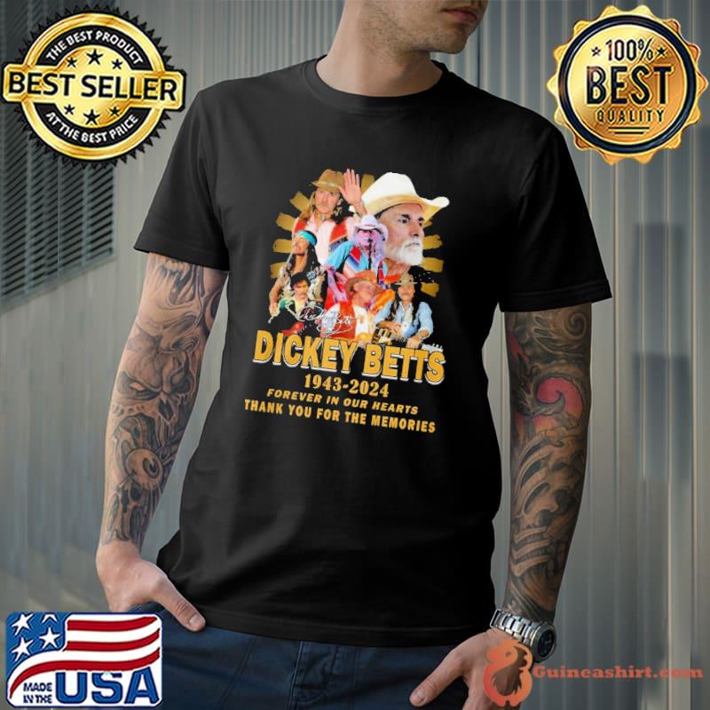 Dickey Betts 1943 2024 Forever In Our Hearts Thank You For The Memories Shirt Unisex