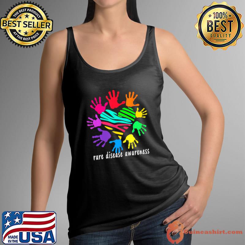 Disease Awareness Month Disease Day Hand Colors T-Shirt