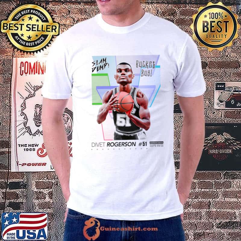 Dump Sports Basketball Champion Bucket Guy Divet Rogerson T-Shirt