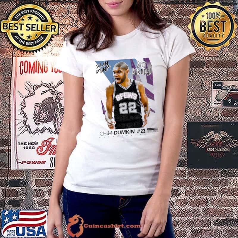 Dump Sports Basketball Player Get Boreds Chim Dumkin T-Shirt Ladiestee