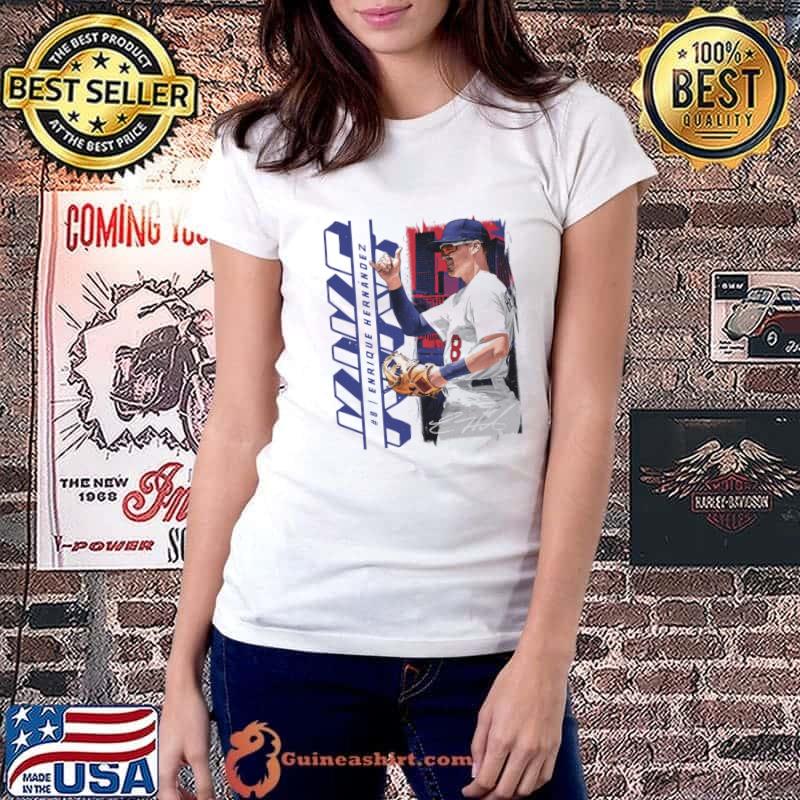 Enrique Hernandez Los Angeles D Profile Puerto Rican professional baseball T-Shirt Ladiestee