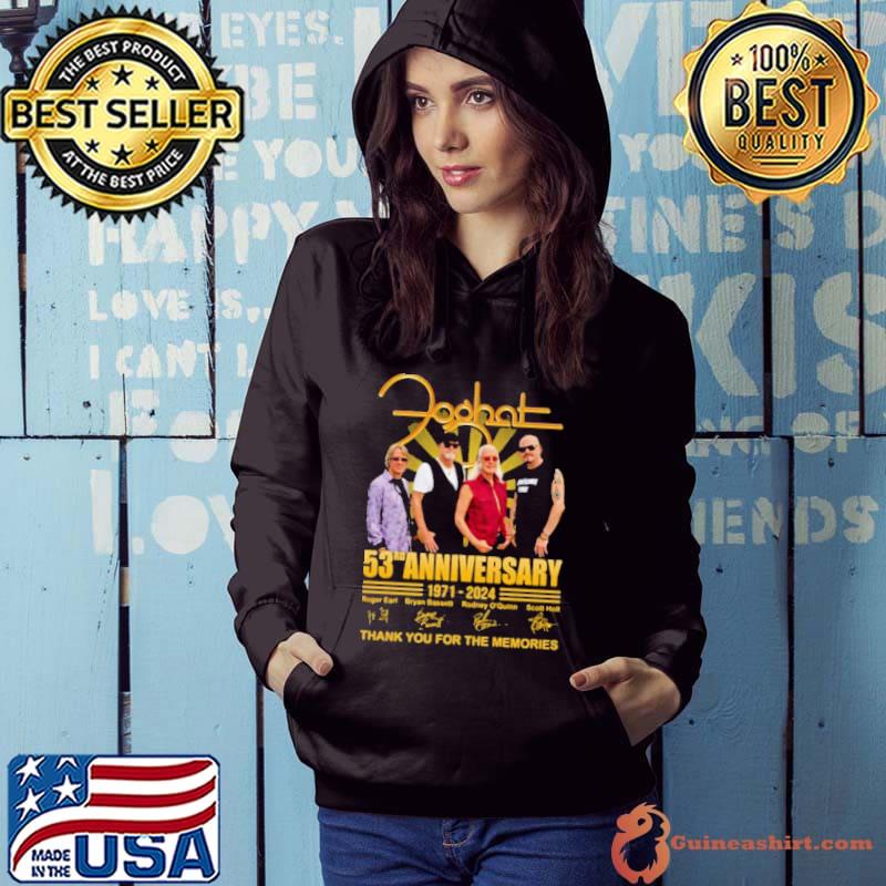 Foghat 53rd Anniversary 1971 2024 Thank You For The Memories Shirt Hoodie