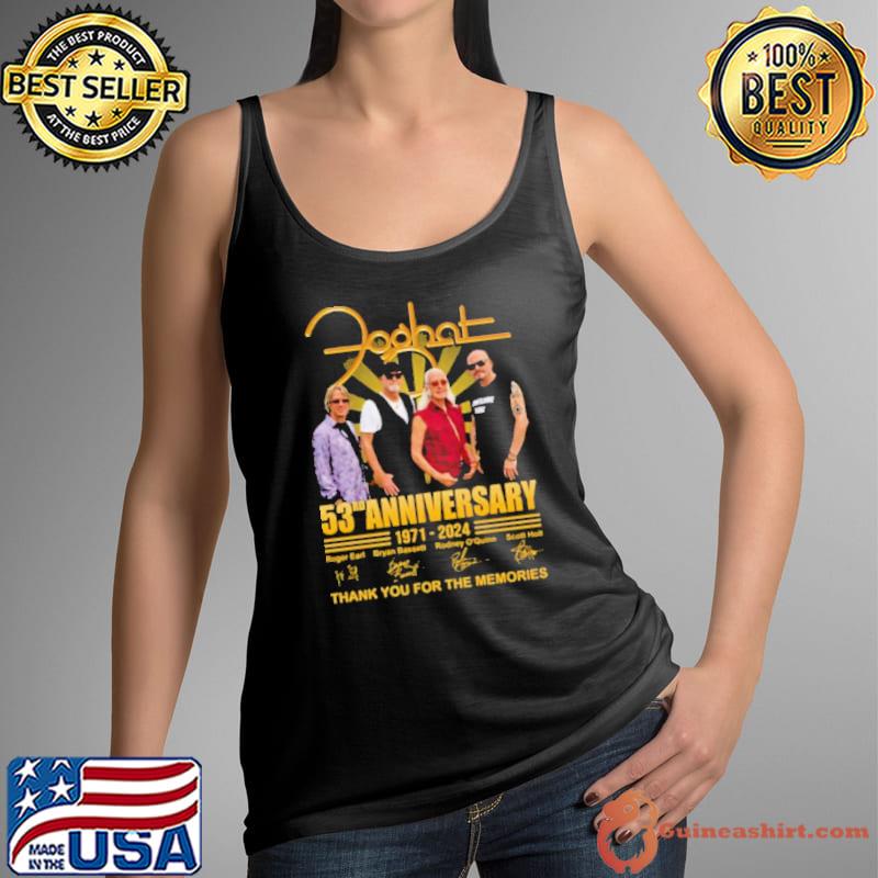 Foghat 53rd Anniversary 1971 2024 Thank You For The Memories Shirt Tank Top