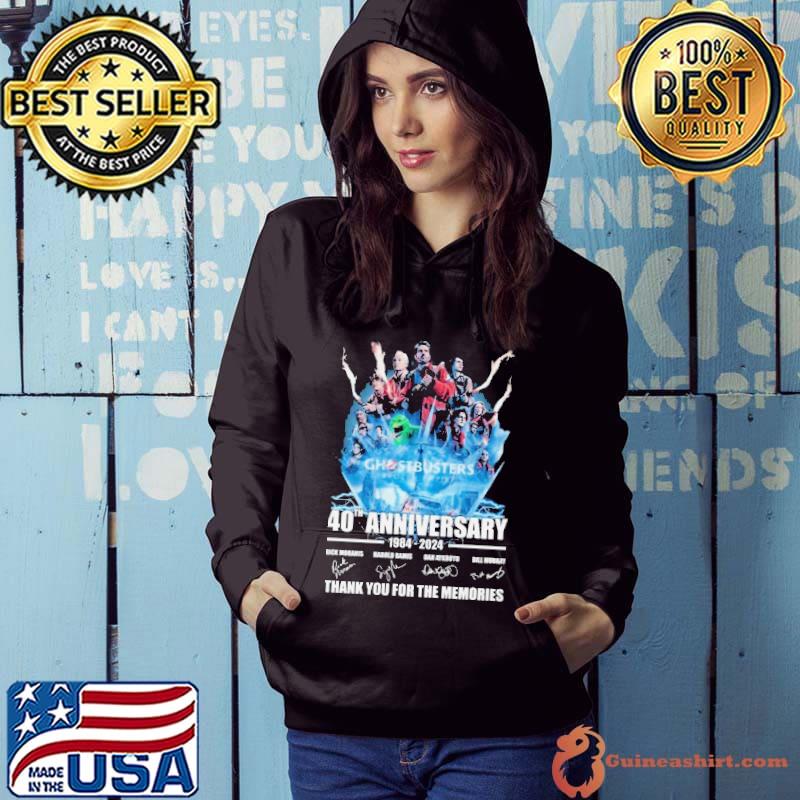 Ghostbusters Frozen Empire 40th Anniversary 1984-2024 Thank You For The Memories Signatures s Hoodie