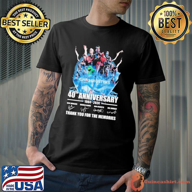 Ghostbusters Frozen Empire 40th Anniversary 1984-2024 Thank You For The Memories Signatures shirt