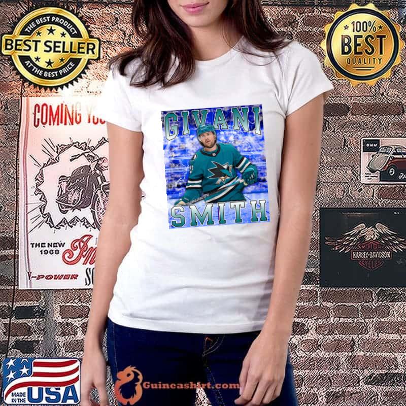 Givani Smith Canadian professional ice hockey forward for the San Jose Sharks T-Shirt