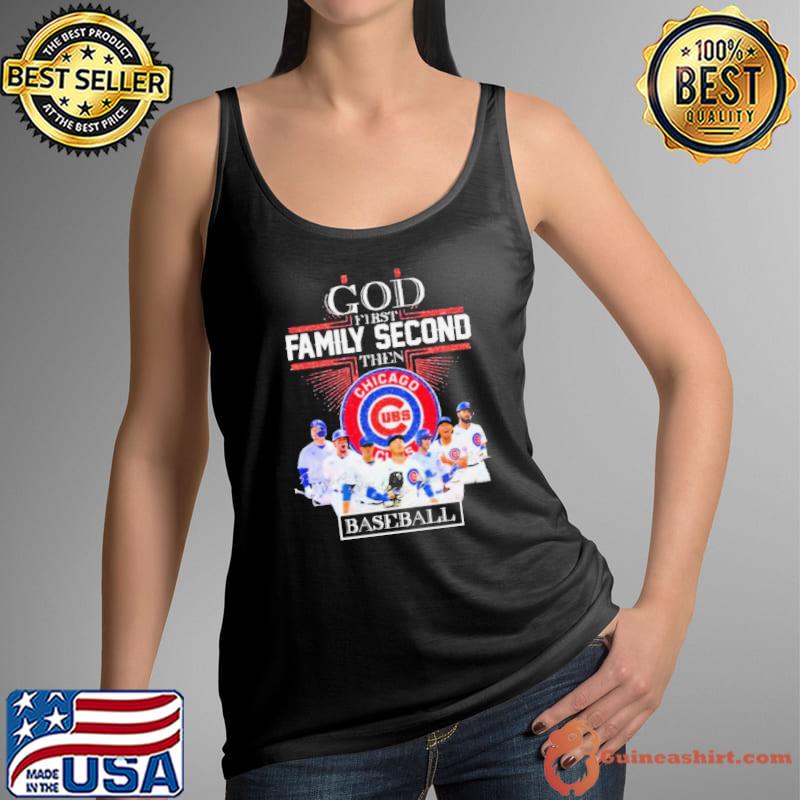 God First Family Second Then Chicago Cubs Baseball 2024 Signatures Shirt